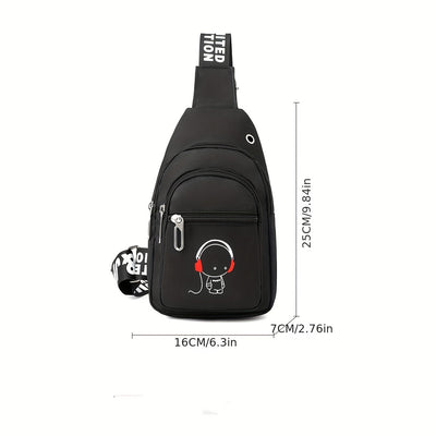 Men's And Women's New Fashion Mini Chest Bag Outdoor Leisure Bag Multi-functional Storage Bag Mobile Phone Bag