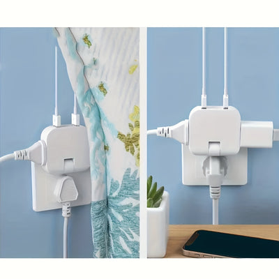 Compact Mobile Power Socket With USB Interface For Storage