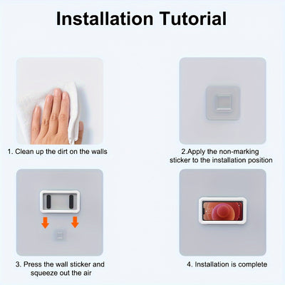 Retractable Rotatable Waterproof Lazy Mobile Phone, Shower And Wall Bracket Phone Shower Case