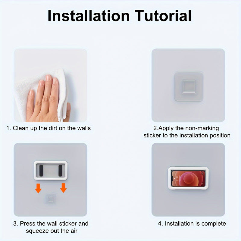 Retractable Rotatable Waterproof Lazy Mobile Phone, Shower And Wall Bracket Phone Shower Case