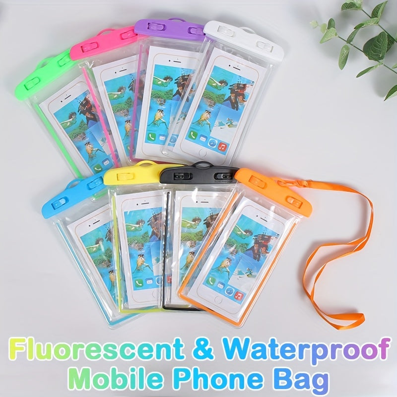 1pc/2pcs Waterproof Mobile Phone Bag for Outdoor Activities - Touch Screen Compatible, Lightweight and Transparent