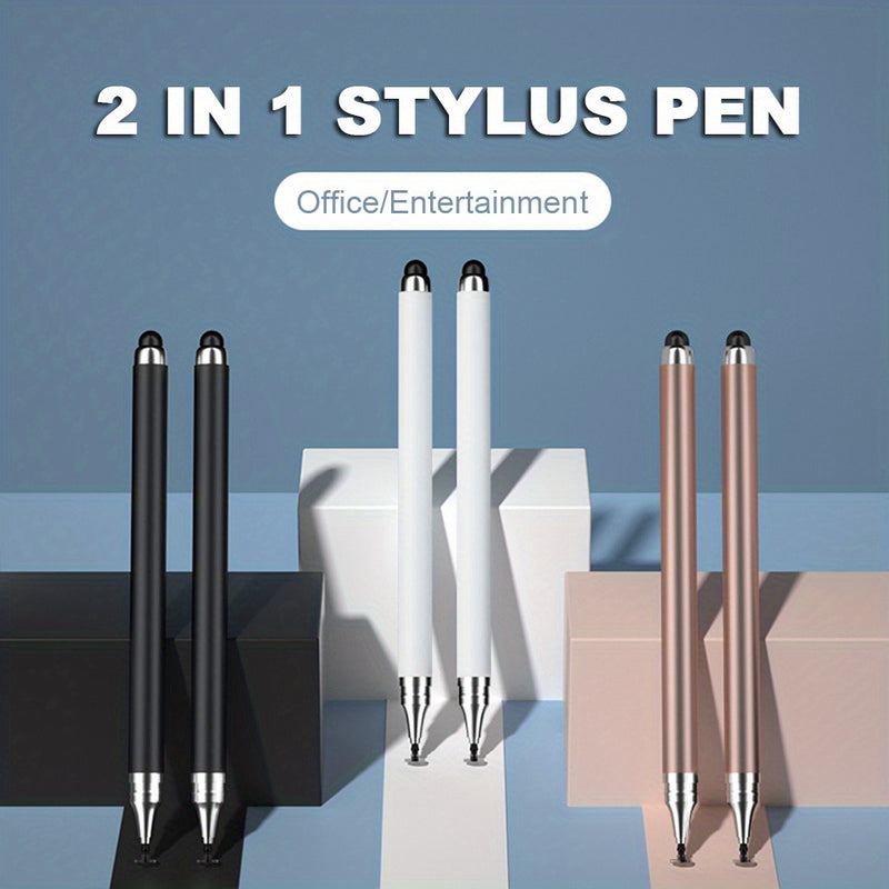 2in1 Stylus Pen Universal Drawing Tablet Capacitive Screen Touch Pens for Mobile Android Phone Smart Pencil Accessories