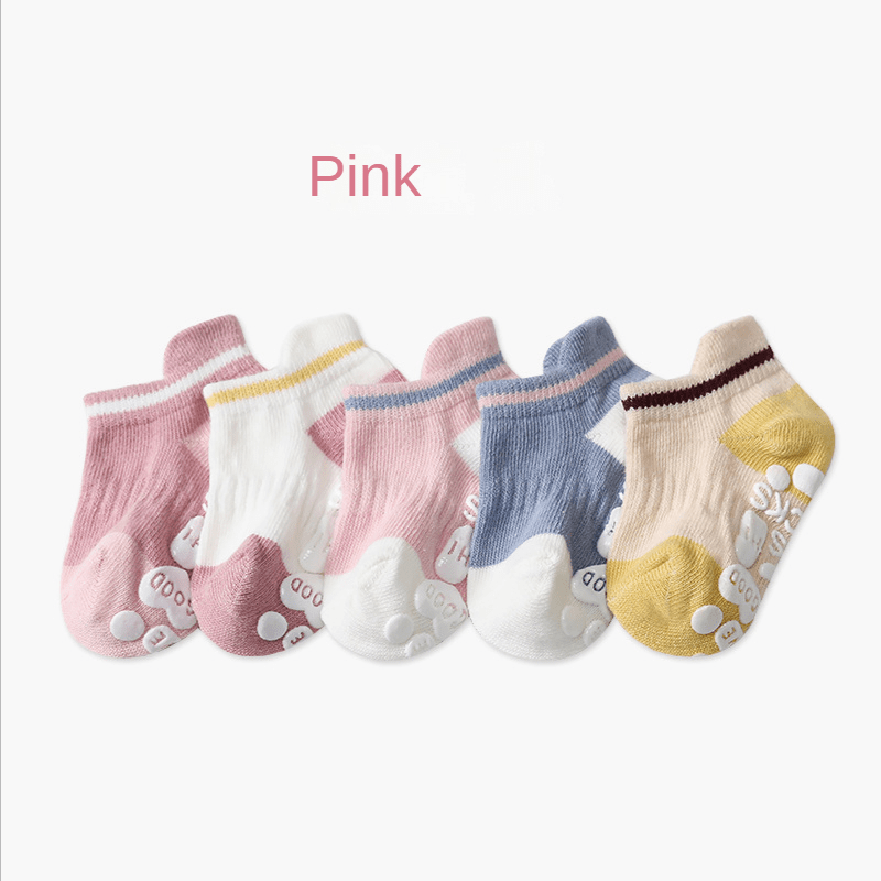 5-Pack Of Non-Slip Baby Girls&