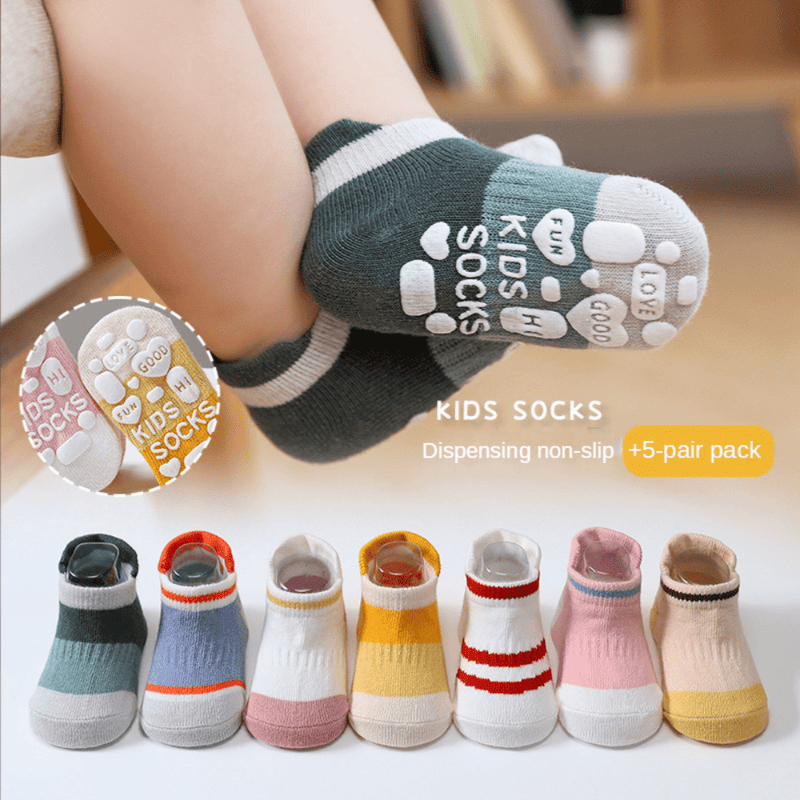 5-Pack Of Non-Slip Baby Girls&