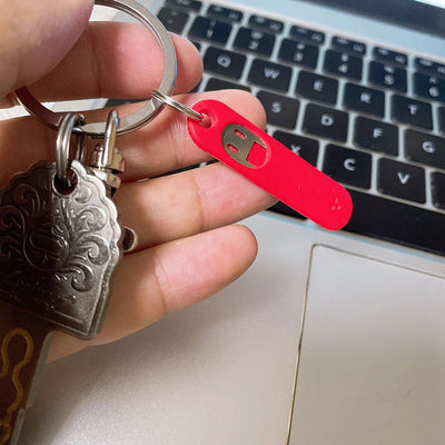 1pc Portable Anti-Lost Keychain with Sim Card Remover Tool for Mobile Phones