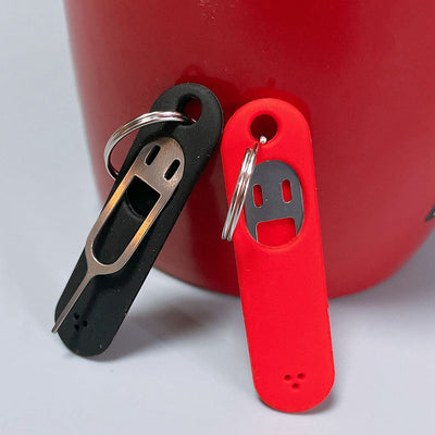 1pc Portable Anti-Lost Keychain with Sim Card Remover Tool for Mobile Phones