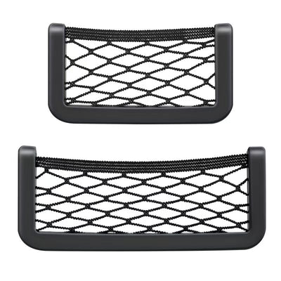 2pcs Car RV Storage Net Pocket Car Storage Bag Car Adhesive Net Pocket Mobile Holder Car Accessories 3.15inch * 15 8cm * 7.87inch Universal