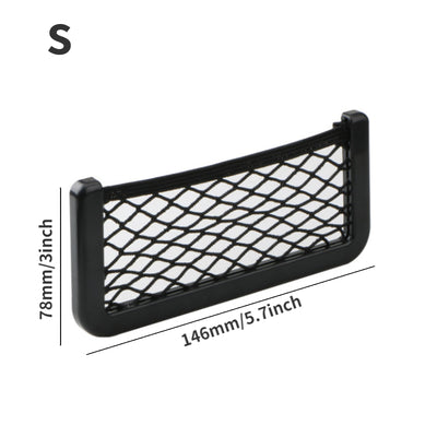 2pcs Car RV Storage Net Pocket Car Storage Bag Car Adhesive Net Pocket Mobile Holder Car Accessories 3.15inch * 15 8cm * 7.87inch Universal