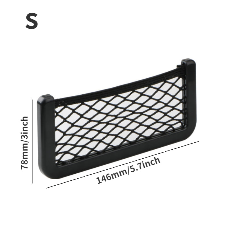 2pcs Car RV Storage Net Pocket Car Storage Bag Car Adhesive Net Pocket Mobile Holder Car Accessories 3.15inch * 15 8cm * 7.87inch Universal