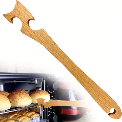 1pc Oven Rack Push-Pull Stick - Heavy-Duty Non-Food Contact Safe, for Baking, Grilling, Cooking - Compatible with Standard Oven Racks - Kitchen & BBQ Accessories - Easy Storage in Drawers/Utensil Holders, Oven Accessories, Na
