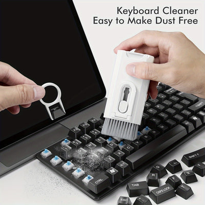 Eight-in-one Cleaning Kit For Computer Keyboard, Headphone Cleaning Brush, Tablet And Mobile Phone Cleaning Tool, Keycap Remover Set