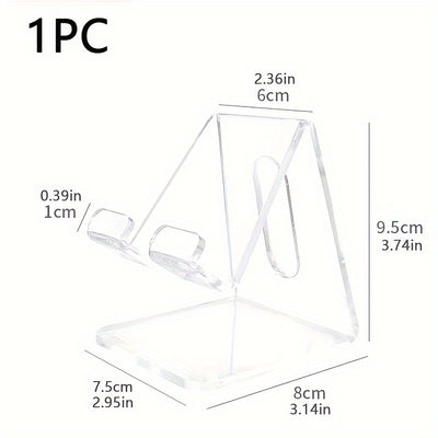 Acrylic Transparent Mobile Phone Stand Tablet Desktop Creative Watching TV Lazy Portable Multifunctional Mobile Phone Stand Simple Mobile Phone Stand Storage Rack