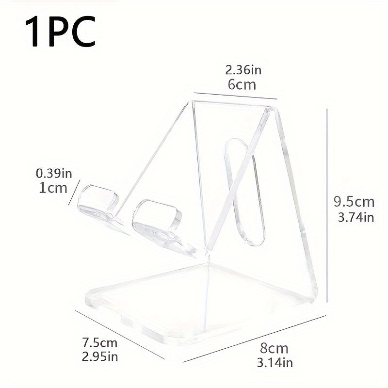 Acrylic Transparent Mobile Phone Stand Tablet Desktop Creative Watching TV Lazy Portable Multifunctional Mobile Phone Stand Simple Mobile Phone Stand Storage Rack
