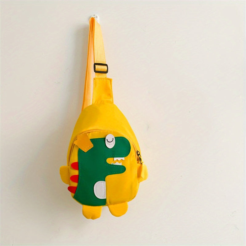 [Cute Cartoon Chest Bag Messenger] Dinosaur Chest Bag Boys And Girls Fashion Shoulder Bag Messenger Bag Cartoon Cute Mobile Coin Purse