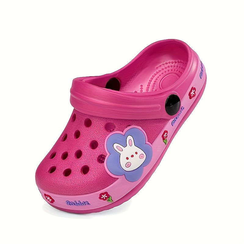 Boys & Girls Fun Cartoon Flip Flops - Water-Resistant Beach Slippers with Cushioned Comfort for Swimming Adventures