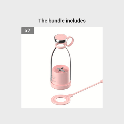 11.83oz Portable Electric Wireless Mini Fruit Blender Juicer - Perfect for On-the-Go!