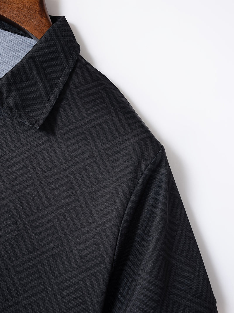 Mens 2Pcs Casual Summer Set - Breezy Short Sleeve Shirt with Matching Drawstring Shorts - Ideal for Vacation & Workout