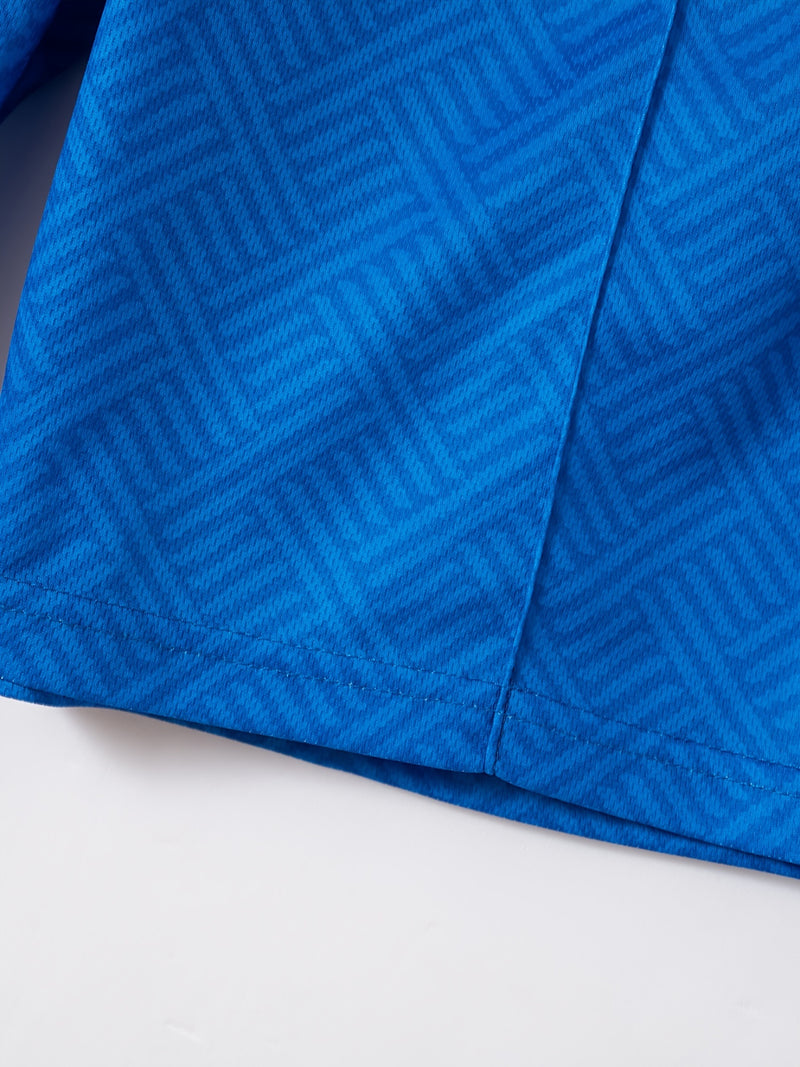 Mens 2Pcs Casual Summer Set - Breezy Short Sleeve Shirt with Matching Drawstring Shorts - Ideal for Vacation & Workout