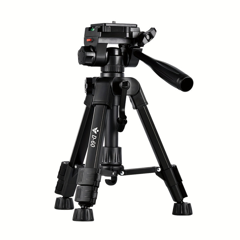 Professional Photography Camera Stand 360° Rotating Bracket Portable Stable Desktop Tripod SLR Camera Photography Video Live with Storage Bag Mobile Phone Clip