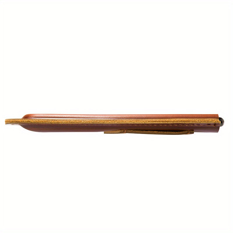 Premium Genuine Leather Retro Phone Pouch - Ultra-Slim, Hands-Free, Belt Hanging - Durable & Stylish Outdoor Mobile Phone Bag with Anti-Theft Design