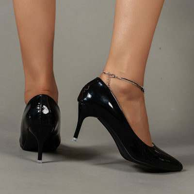 [Elegant Stiletto Heels] Elegant Pointed Toe Women's Solid Color Stiletto Heels - Lightweight Dress Pumps, Work Pumps