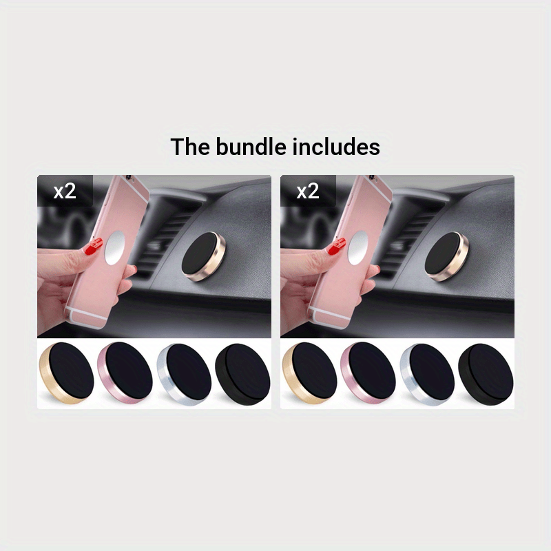 Magnetic Car Phone Holder Universal Mobile Phone GPS Stand Mini Mount