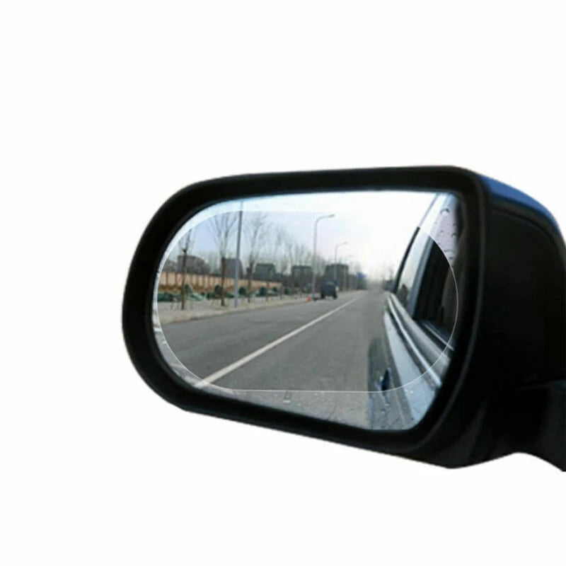 Keep Your Car Rear Lenses Clear & Protected in Rainy Weather with These 2pcs Anti-Rain Clear Film Stickers!