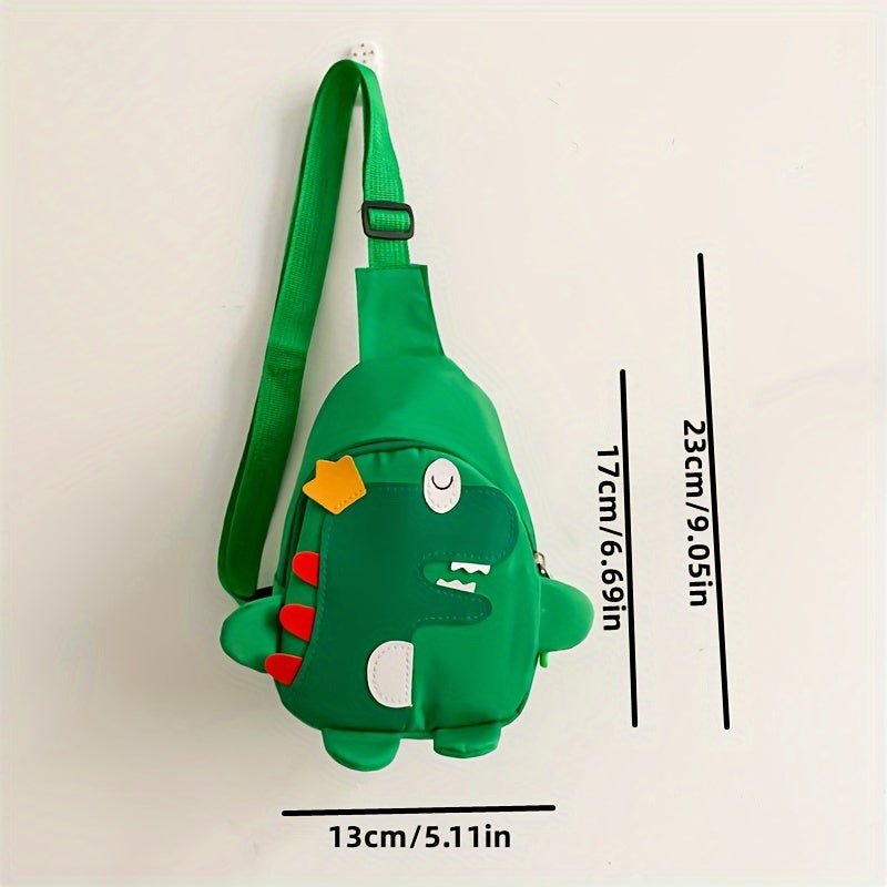 [Cute Cartoon Chest Bag Messenger] Dinosaur Chest Bag Boys And Girls Fashion Shoulder Bag Messenger Bag Cartoon Cute Mobile Coin Purse