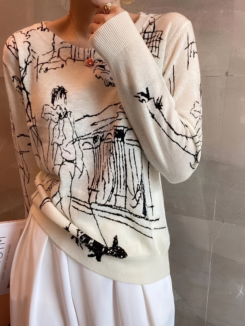 [Retro Anime Sweater] Retro Y2K Women&