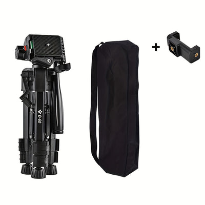 Professional Photography Camera Stand 360° Rotating Bracket Portable Stable Desktop Tripod SLR Camera Photography Video Live with Storage Bag Mobile Phone Clip