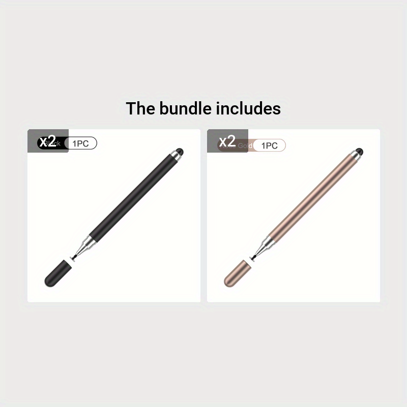 2in1 Stylus Pen Universal Drawing Tablet Capacitive Screen Touch Pens for Mobile Android Phone Smart Pencil Accessories