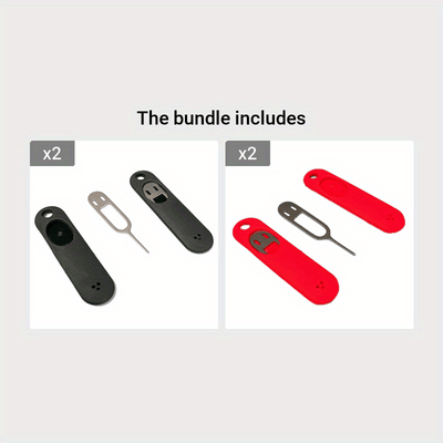 1pc Portable Anti-Lost Keychain with Sim Card Remover Tool for Mobile Phones