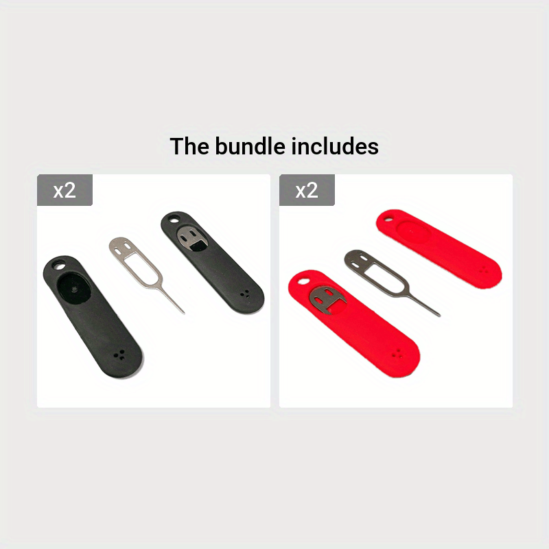 1pc Portable Anti-Lost Keychain with Sim Card Remover Tool for Mobile Phones