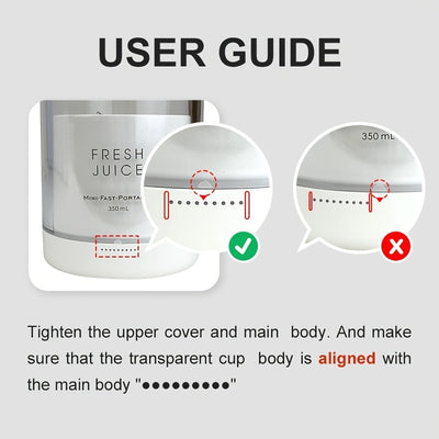 11.83oz Portable Electric Wireless Mini Fruit Blender Juicer - Perfect for On-the-Go!