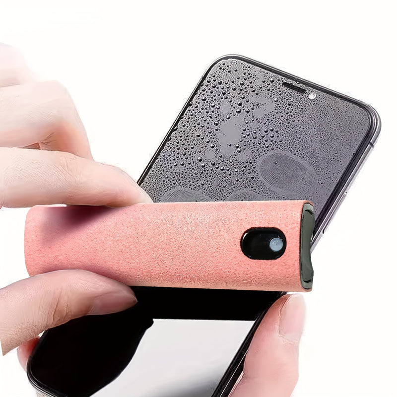 1pc, 2-in-1 Portable Phone Screen Cleaning Sprayer & Wiper, Multi-Purpose Screen Cleaning Tool for Mobile, Laptop, & Tablet