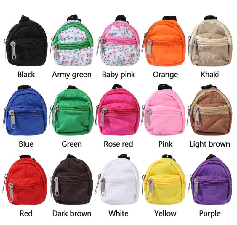 for LABUBU 11.81inch Doll 1/6 BJD Doll Mini Bag Backpack Mini Doll Bag Doll House Decoration Toy Accessories for Gifts Halloween, Christmas Gift