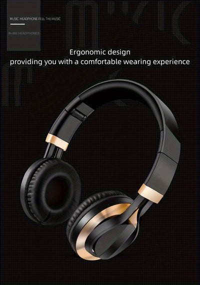 IN-868 Wired Earphones With Built-in Microphone, Foldable, For Single Hole Device Use Mobile Phone/laptop/MP3/4, Suitable For Learning/music/call/meeting Scenes, Gift For Friend