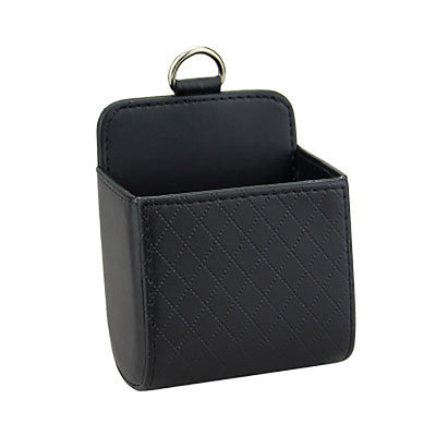 Car Air Vent Hanging Storage Box Mobile Phone Bag PU Leather Car Mobile Phone Holder Car Interior Accessories