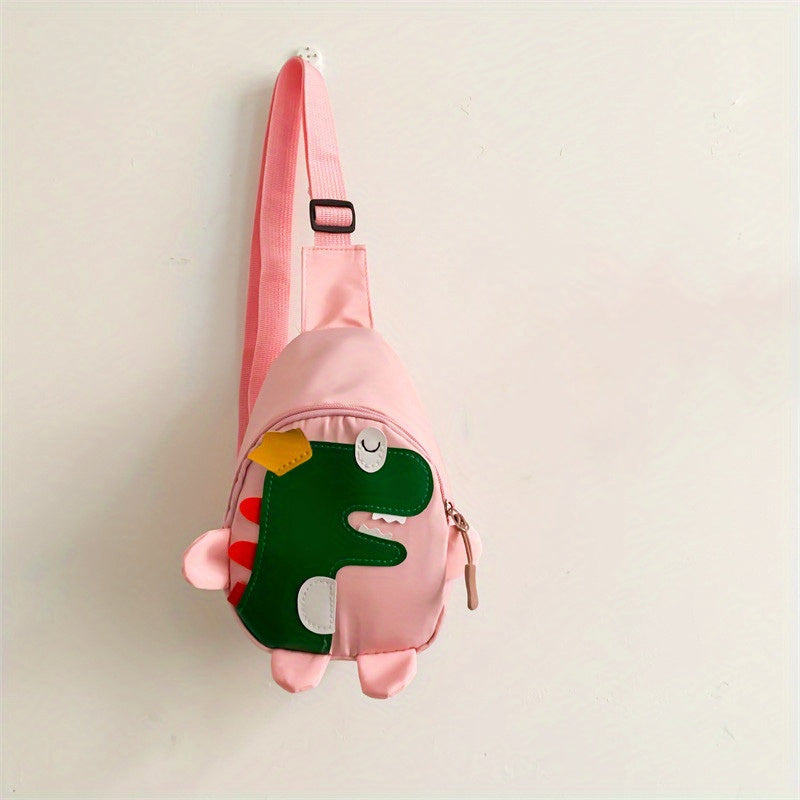 [Cute Cartoon Chest Bag Messenger] Dinosaur Chest Bag Boys And Girls Fashion Shoulder Bag Messenger Bag Cartoon Cute Mobile Coin Purse