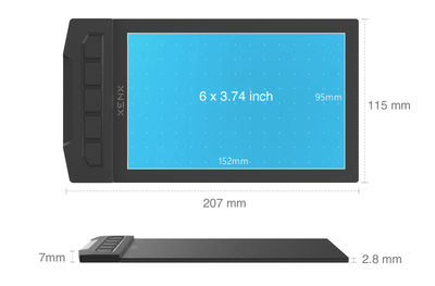XENX Digital Tablet Computer Handdrawn Tablet Drawing Tablet Handwritten Tablet Tablet can be connected to the mobile phone Convenient thin and light support Online course