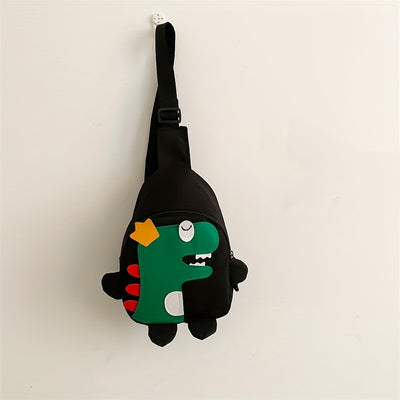 [Cute Cartoon Chest Bag Messenger] Dinosaur Chest Bag Boys And Girls Fashion Shoulder Bag Messenger Bag Cartoon Cute Mobile Coin Purse