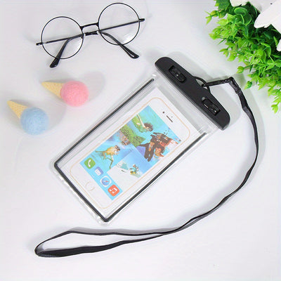 1pc/2pcs Waterproof Mobile Phone Bag for Outdoor Activities - Touch Screen Compatible, Lightweight and Transparent