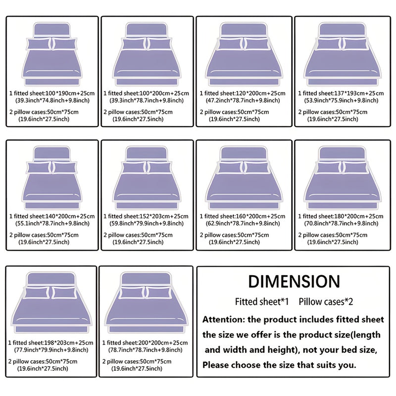 3pcs Gothic Raven Tarot Bedding Set - Deep Pocket Fitted Sheet & 2 Pillowcases, Black & White Raven Print with Tarot Card Motifs, Soft Breathable Fabric, Machine Washable, All-Season Comfort for Queen/King Size Beds, Gothic B