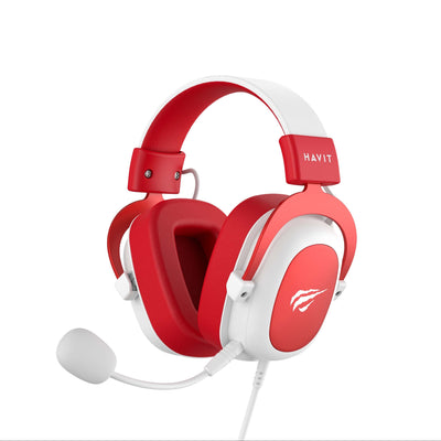 HAVIT Surround Sound Wired Headphones For Video Music And Games, Compatible With PC, XBOX ONE, PS4, Mobile Phones, With Detachable Microphone, 3.5mm Port, Comfortable Leather Earmuffs, 53mm Speakers, Adjustable Headband, All-