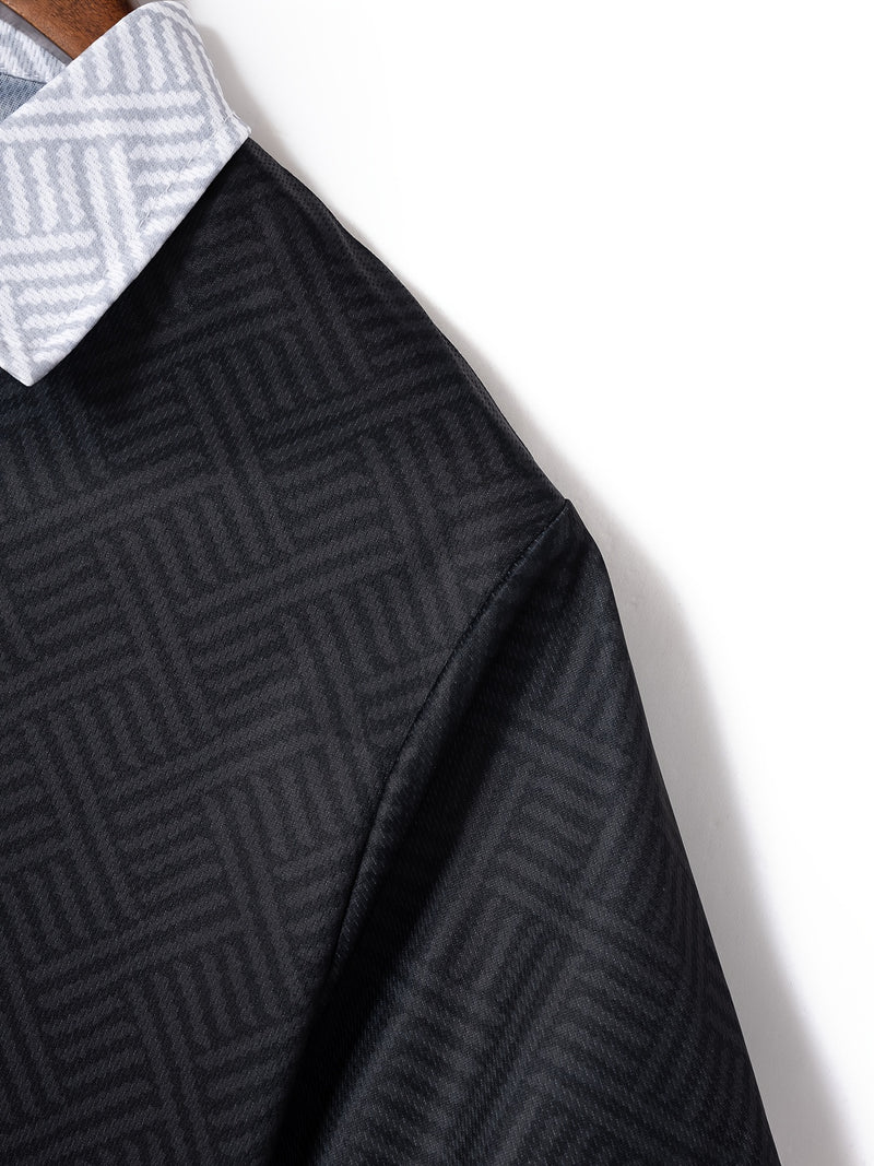 Mens 2Pcs Casual Summer Set - Breezy Short Sleeve Shirt with Matching Drawstring Shorts - Ideal for Vacation & Workout