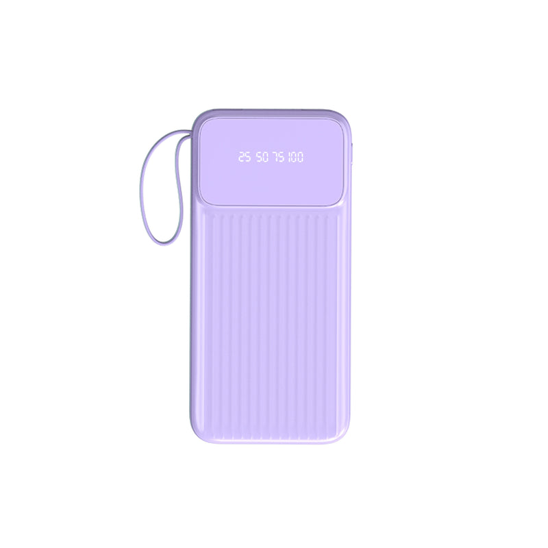 Universal Portable Phone Charger, Built-in Cable Large Capacity 20000mAh Mobile Power Supply, Easy And Fast USB Battery Pack External Phone Charger, Suitable For Samsung, IPhone, IPad, Etc