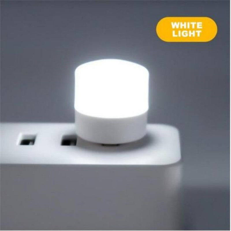 1pc Wireless Led Night Light With Usb Socket Mobile Power Charging Small Round Book Lamp Eye Protection Book Reading Bedroom Light