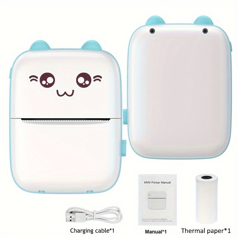 Student Mini Thermal Printer, ink-free mobile office, print labels, pictures, photos, file materials, connect to the phone download APP Android available, small pocket machine