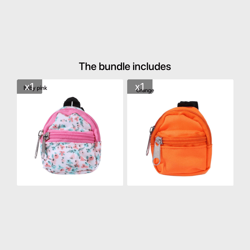 for LABUBU 11.81inch Doll 1/6 BJD Doll Mini Bag Backpack Mini Doll Bag Doll House Decoration Toy Accessories for Gifts Halloween, Christmas Gift