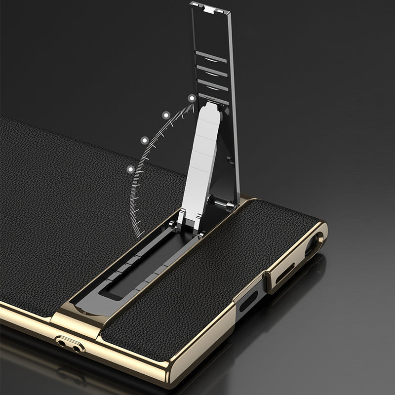 Artificial Leather Bracket Mobile Phone Case Protective Case For Samsung S24Ultra